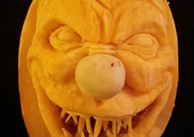 Evil Clown Pumpkin Carving