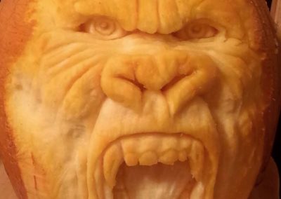 Gorilla Pumpkin Carving
